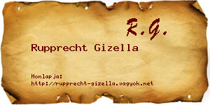 Rupprecht Gizella névjegykártya